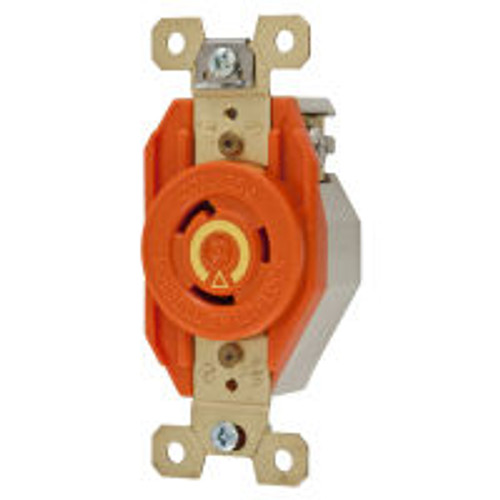 Hubbell IG2310 AC Receptacle NEMA L5-20 Female Orange Isolated Ground