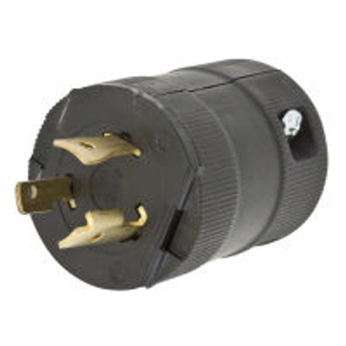 Hubbell HBL2321VBK AC Plug NEMA L6-20 Male Valise Black