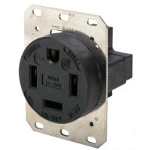 Hubbell HBL9460A AC Receptacle NEMA 14-60 Female Black 60A/ 125/250V