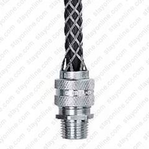 Hubbell 07401021 Strain Relief Deluxe Cord Grip 1 Inch Thread .625-.750 Inch Cable