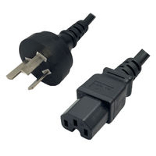 China GB2099 Male Plug to IEC320 C15 Connector 2.5 Meters / 8 Feet 10A/250V H05RR-F3G1.0 Black - Country Power Cord