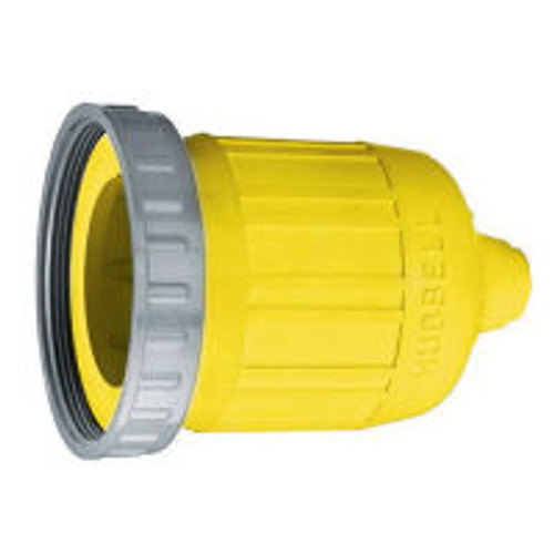 Hubell HBL60CM33 Cover for Twist Lock 20/30 Amp 3 Wire Connector to an Inlet Yellow