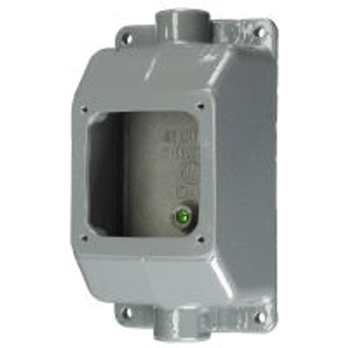 Hubbell FT202W Back Box IEC60309 Pin and Sleeve 16/20/30/32 Metallic Feed-Thru