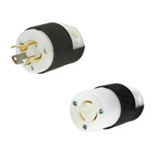 NEMA L5-15 Plug to NEMA L5-15 Connector 6.1 M / 20 Feet 15A/125V 14/3 SJT Black Power Cord