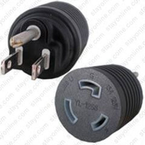 NEMA 5-15 Male Plug to L5-20 Connector - Block Plug Adapter 
