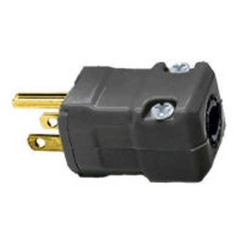 Hubbell HBL5965VBLK AC Plug NEMA 5-15 Male Valise Black