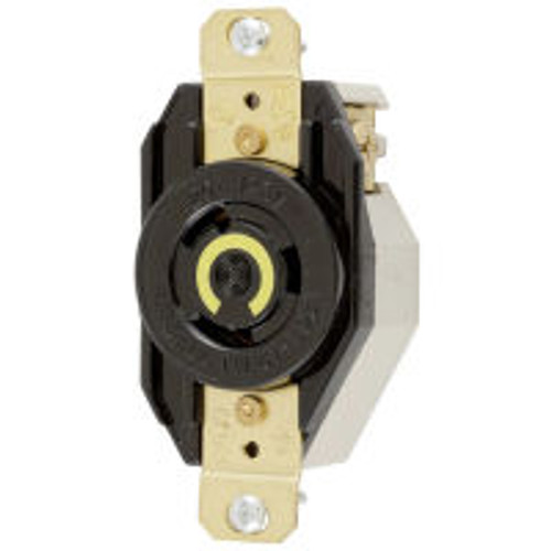 Hubbell HBL2310 AC Receptacle NEMA L5-20 Female Black 125 Volt 20 Amp
