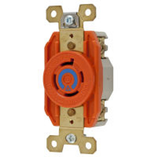Hubbell IG2420 AC Receptacle NEMA L15-20 Female Orange Isolated Ground