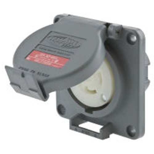 Hubbell HBL2730SW AC Receptacle NEMA L16-30 Female Gray