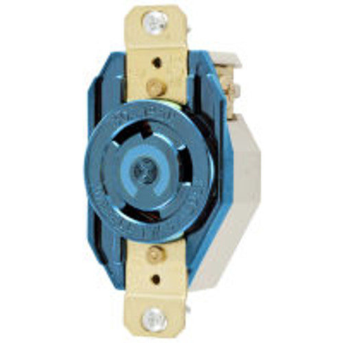 Hubbell HBL2620M6 AC Receptacle NEMA L6-30 Female Blue 250 Volt 30 Amp