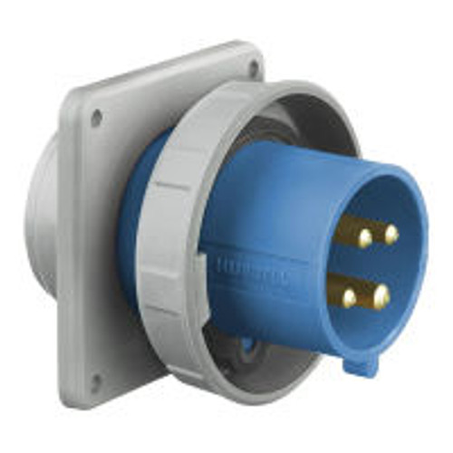 Hubbell HBL460B9W AC Inlet IEC60309 460B9W Pin & Sleeve Inlet