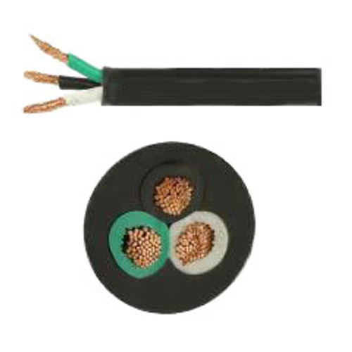 Cord Bulk 16x3c SJTOOW 105* 300 Volt  PVC Filler 1 Foot Length Black UL Flexible Cord
