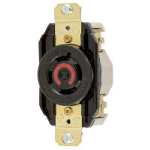Hubbell HBL2430 AC Receptacle NEMA L16-20 Female Black 20A/480V
