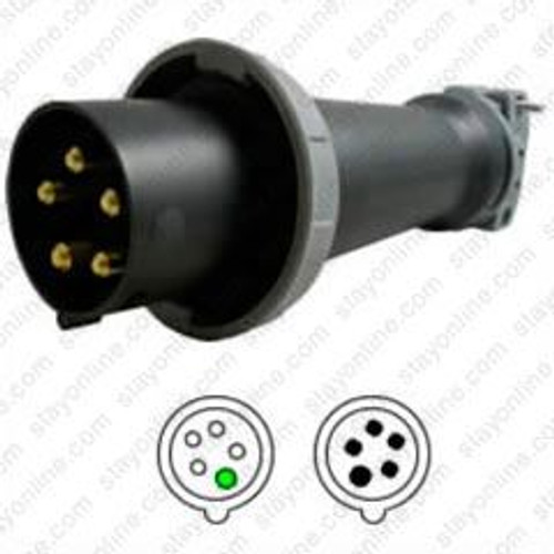 HUBBELL HBL5100P5W AC Plug IEC60309 5100P5W Male Pin & Sleeve