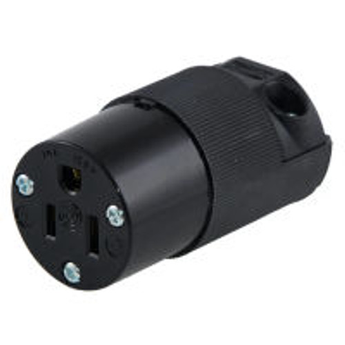 Hubbell HBL5269CM2 5-15R Straight Blade 15A/125V Black