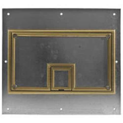 Hubbell CFB11CVRBRS Box Cover Brass Carpet