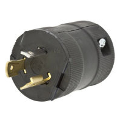 Hubbell HBL2311VBK AC Plug NEMA L5-20 Male Valise Black