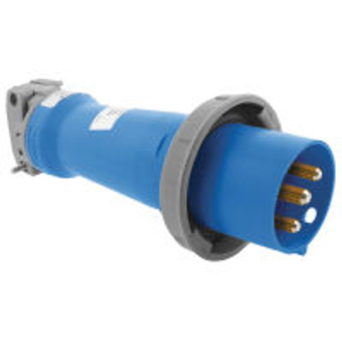 HUBBELL HBL3100P6W AC Plug IEC60309 3100P6W Male Pin & Sleeve 100/125A - Dual Rated to Support 3125P6W