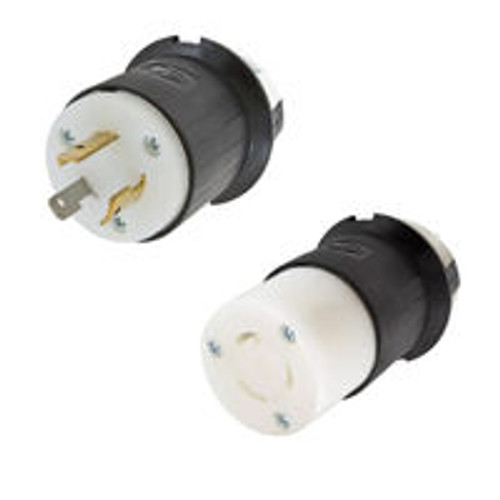 NEMA L5-20 Male Plug to L5-20 Connector 21.5 Meters / 70 Feet 18A/125V 12/3 SJT Black - Locking Power Extension Cord 