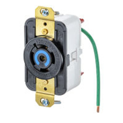 Hubbell EDGE HBL2510ST AC Receptacle NEMA L21-20 Female Black 120/208 Volt 20 Amp