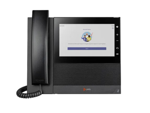 HP - 82Z84AA - Poly CCX 600 Teams phone - 7in touch, Wi‑Fi, Bluetooth, PoE