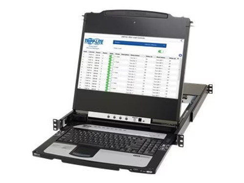 Tripp Lite - B030-DP08-17DIP - 8-port DisplayPort KVM, 17 in LCD - IP dual-rail 1U