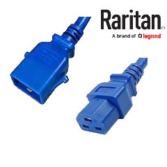 RA11126 - Raritan SecureLock SLC20C21-6FTK2-6PK IEC320 C20 Male Plug to C21 Connector 1.8 Meters / 6 Feet 20A/250V 12/3 SJT Blue- 6 Pack Locking Power Cords