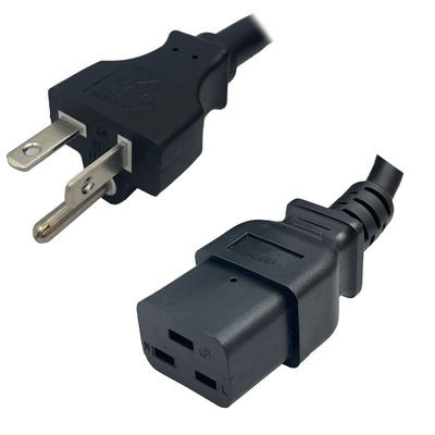 CBL-SRX-PWR-C19-NA - Juniper Compatible CBL-SRX-PWR-C19-NA NEMA 6-20 Male Plug to IEC320 C19 Connector 4.5 Meters / 15 Feet 20A/250V 12/3 SJT Black - Power Cord