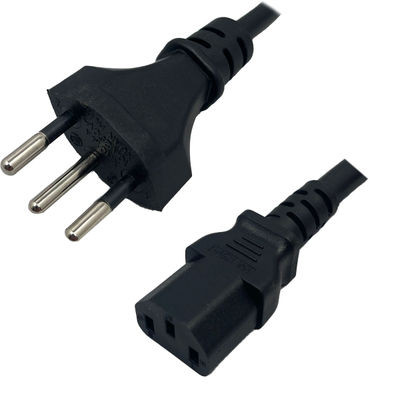 CBL-EX-PWR-C13-SZ - Juniper Compatible CBL-EX-PWR-C13-SZ Swiss SEV1011 Male Plug to IEC320 C13 Connector 2.5 Meters / 8 Feet 10A/250V H05VV-F3G1.0 Black - Country Power Cord