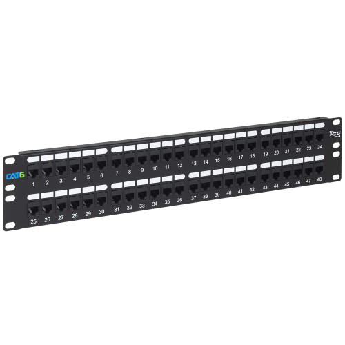 ICC - ICMPP0485L - Cat6 48-Port 2U Rack Mount Patch Panel