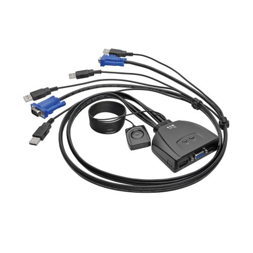 Tripp Lite - B032-VU2 - 2-Port USB/VGA KVM Switch Cable with Audio