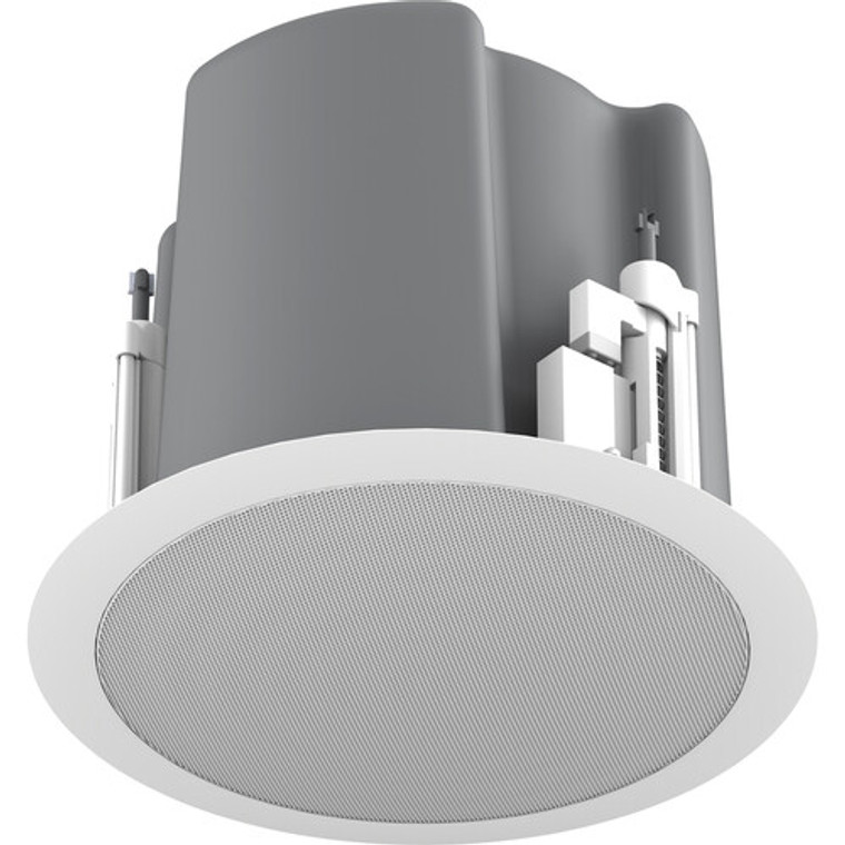 Atlas Sound 6.5"Coax In-Ceiling Speaker/32W 70/100V Transformer,Ported Enclosure,Safety First Mounting System