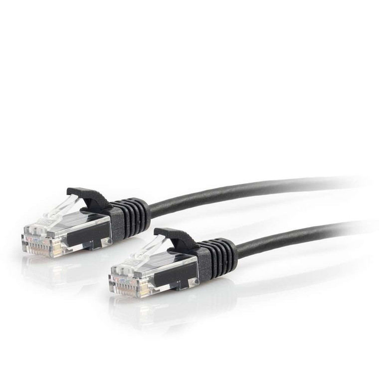 6ft (1.8m) Cat6 Snagless Unshielded (UTP) Slim Ethernet Network Patch Cable - Black