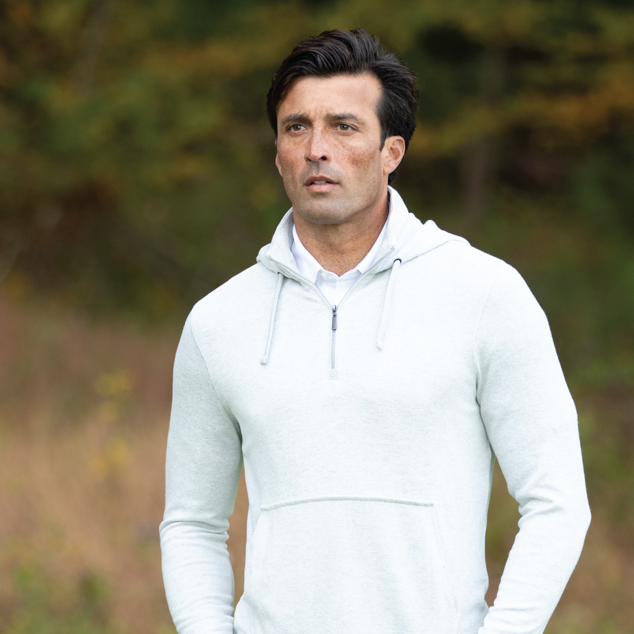 Lab Quarter Zip Hoodie - Greg Norman Collection