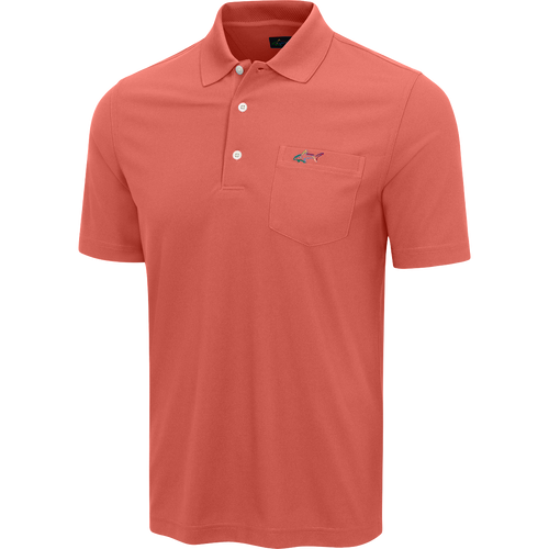 Pocket Pique Shark Polo - Greg Norman Collection