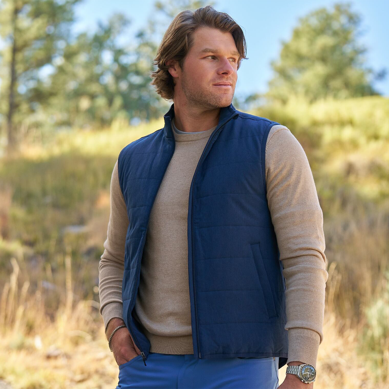 Quilted Full-Zip Vest - Greg Norman Collection