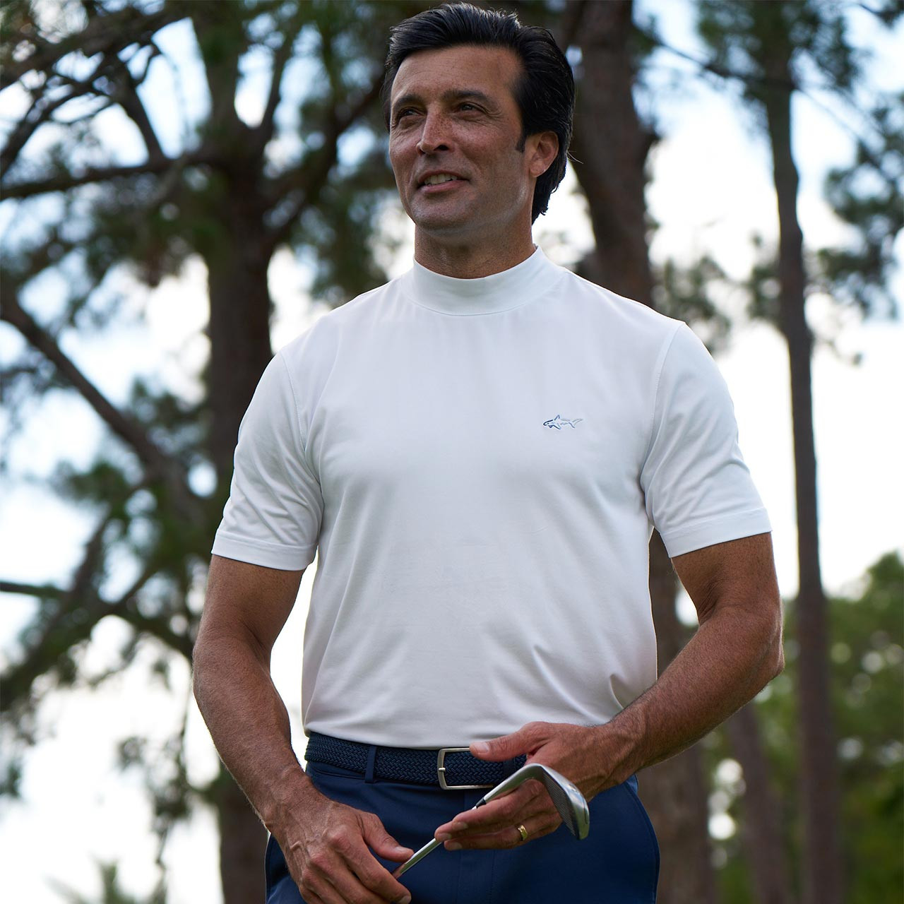 Long Sleeve Men's Short Sleeve Mock Turtleneck Golf Shirts