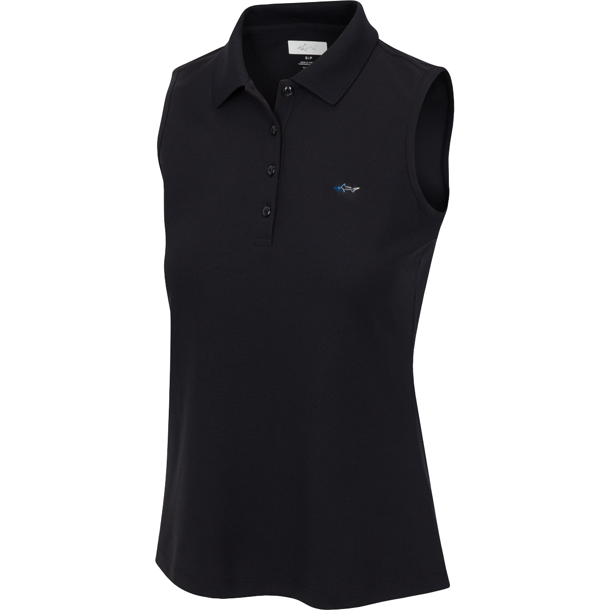 Glenmuir Jenna pique sleeveless polo - Black