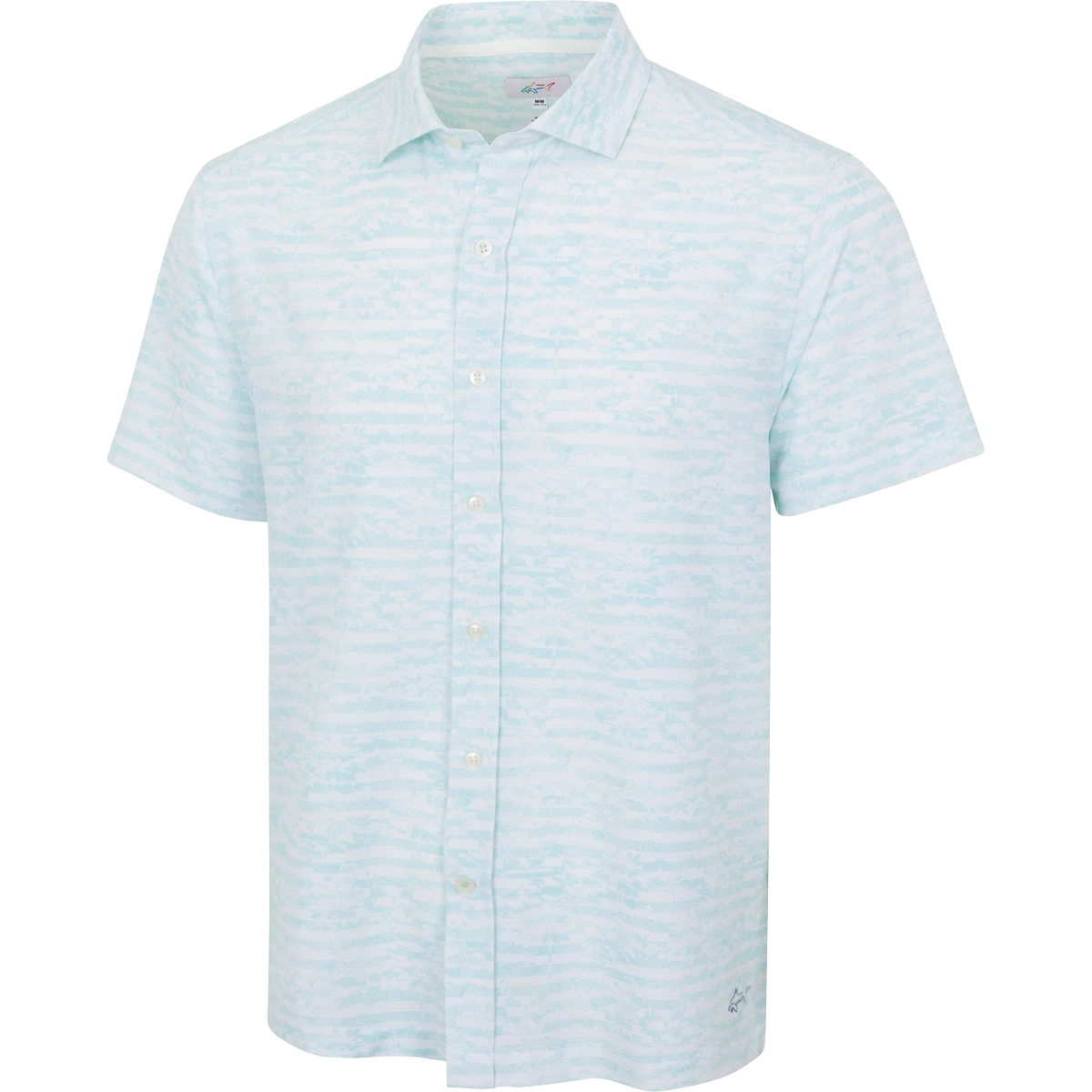 Striped Palms Short-Sleeve Button Down - Greg Norman Collection