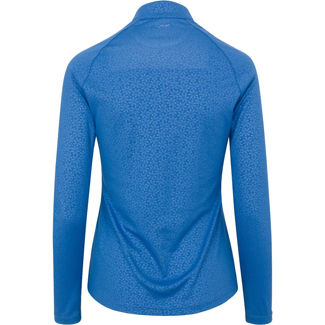 ML75 Retro Flowers Embossed Quarter Zip - Greg Norman Collection