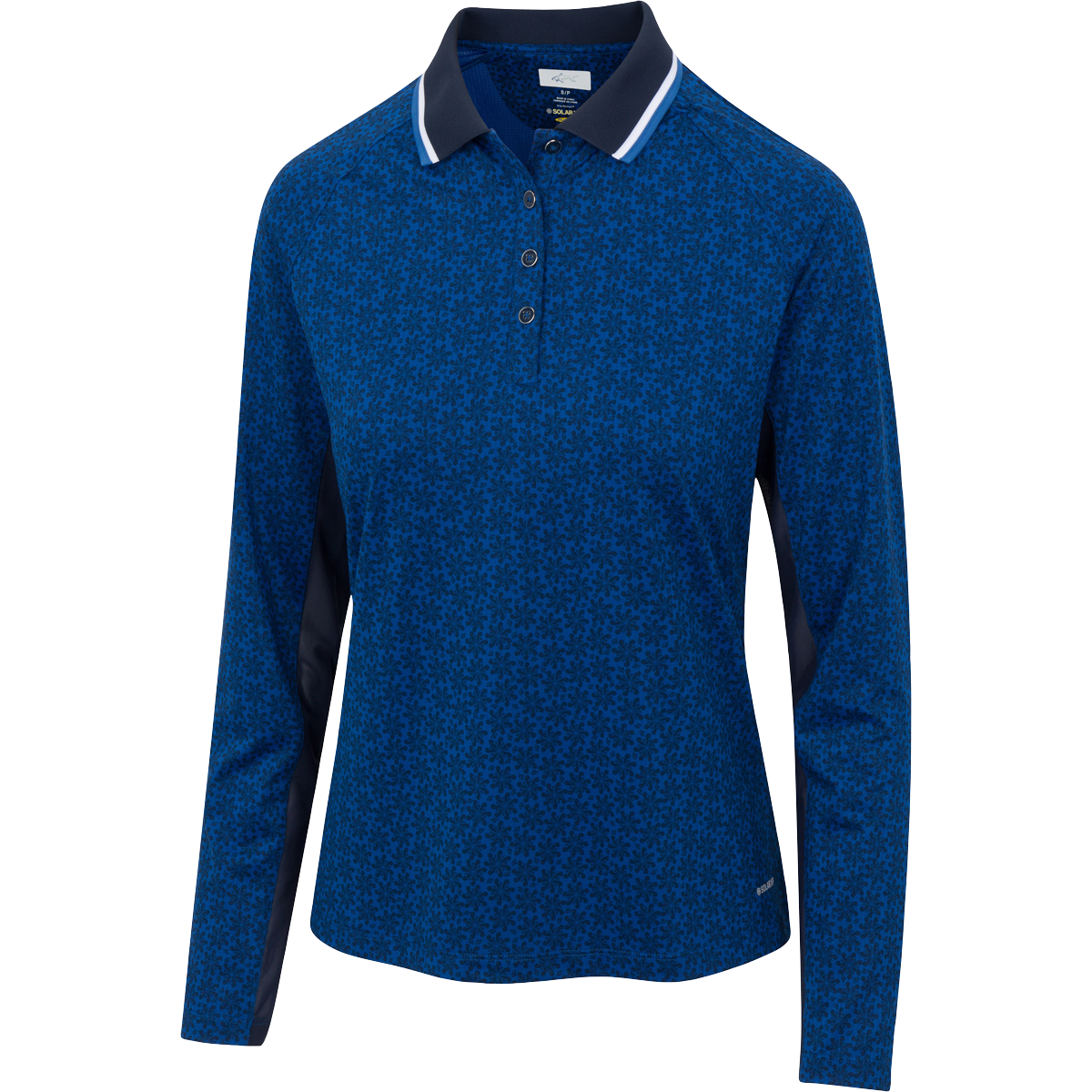 Ventilated Sunbursts Long Sleeve Polo - Greg Norman Collection