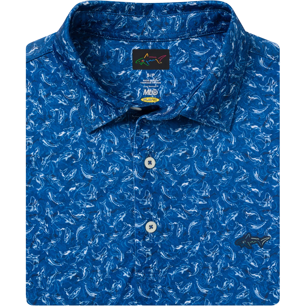 endlessmade poloシャツ ML75 Palm Tile Embossed Polo - Greg Norman Collection