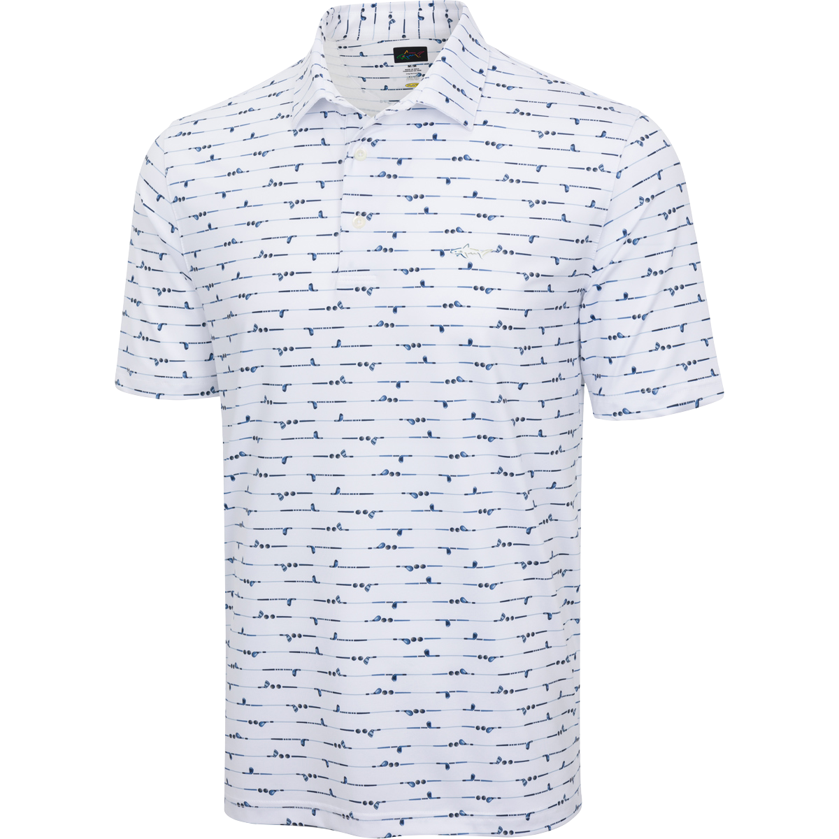 ML75 Golf Club Stripe Polo - Greg Norman Collection