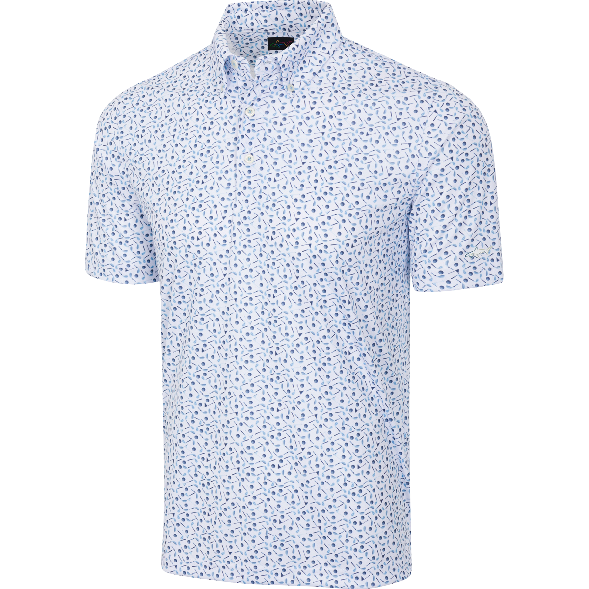 ML75 Clubs Button-Down Collar Polo - Greg Norman Collection