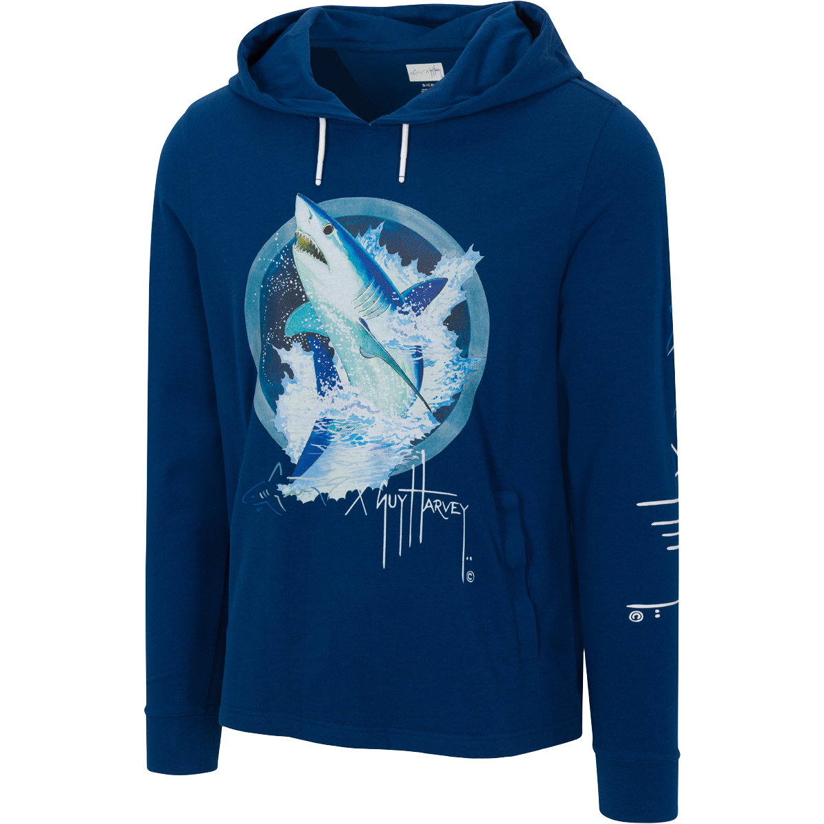 Deep Blue Sea Guy Harvey Hoodie - Greg Norman Collection