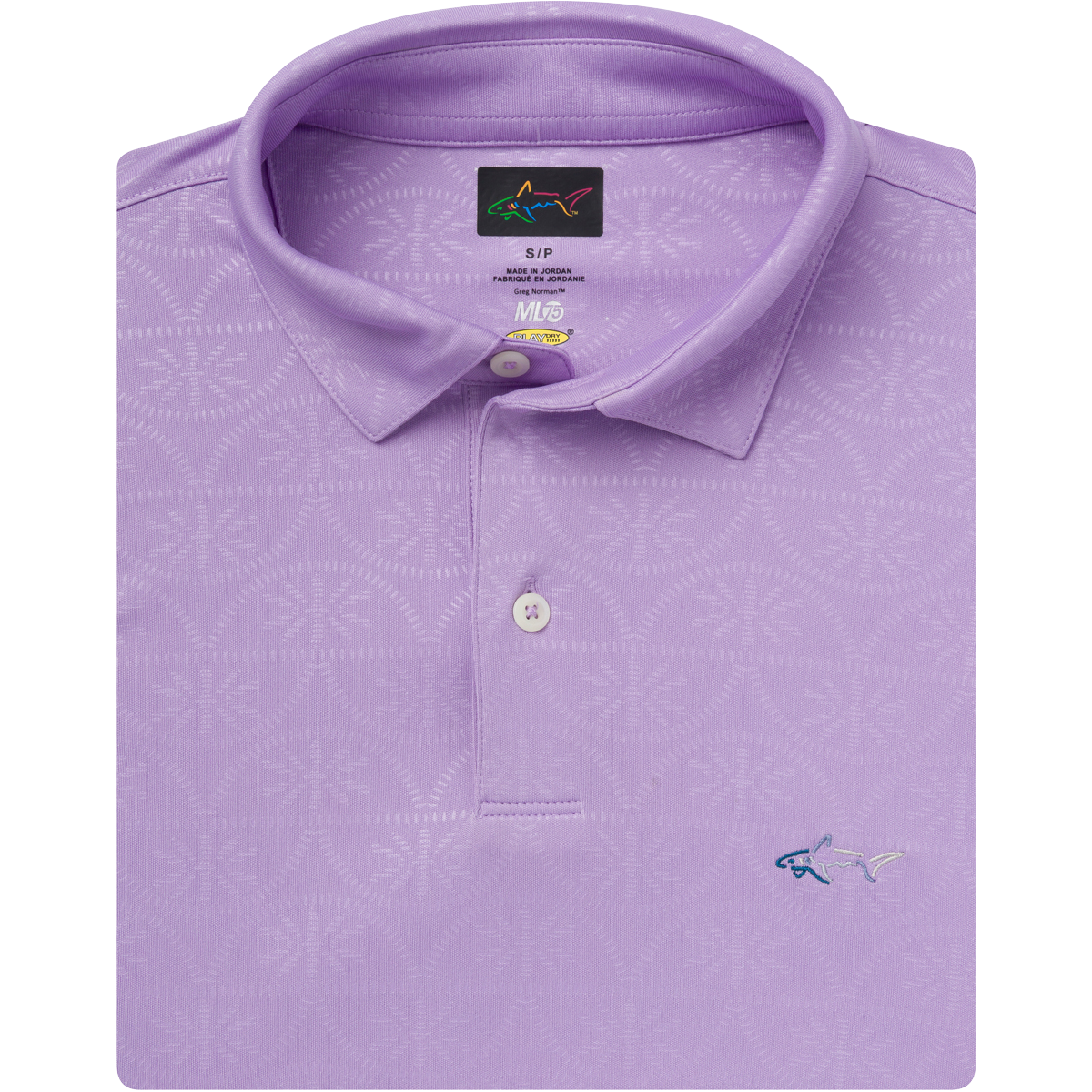 ML75 Palm Tile Embossed Polo - Greg Norman Collection