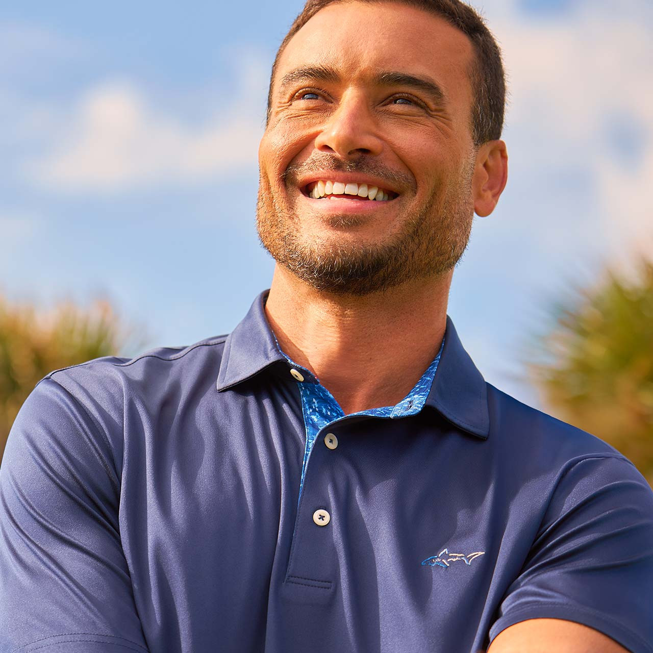 ML75 Hidden Shark Polo - Greg Norman Collection