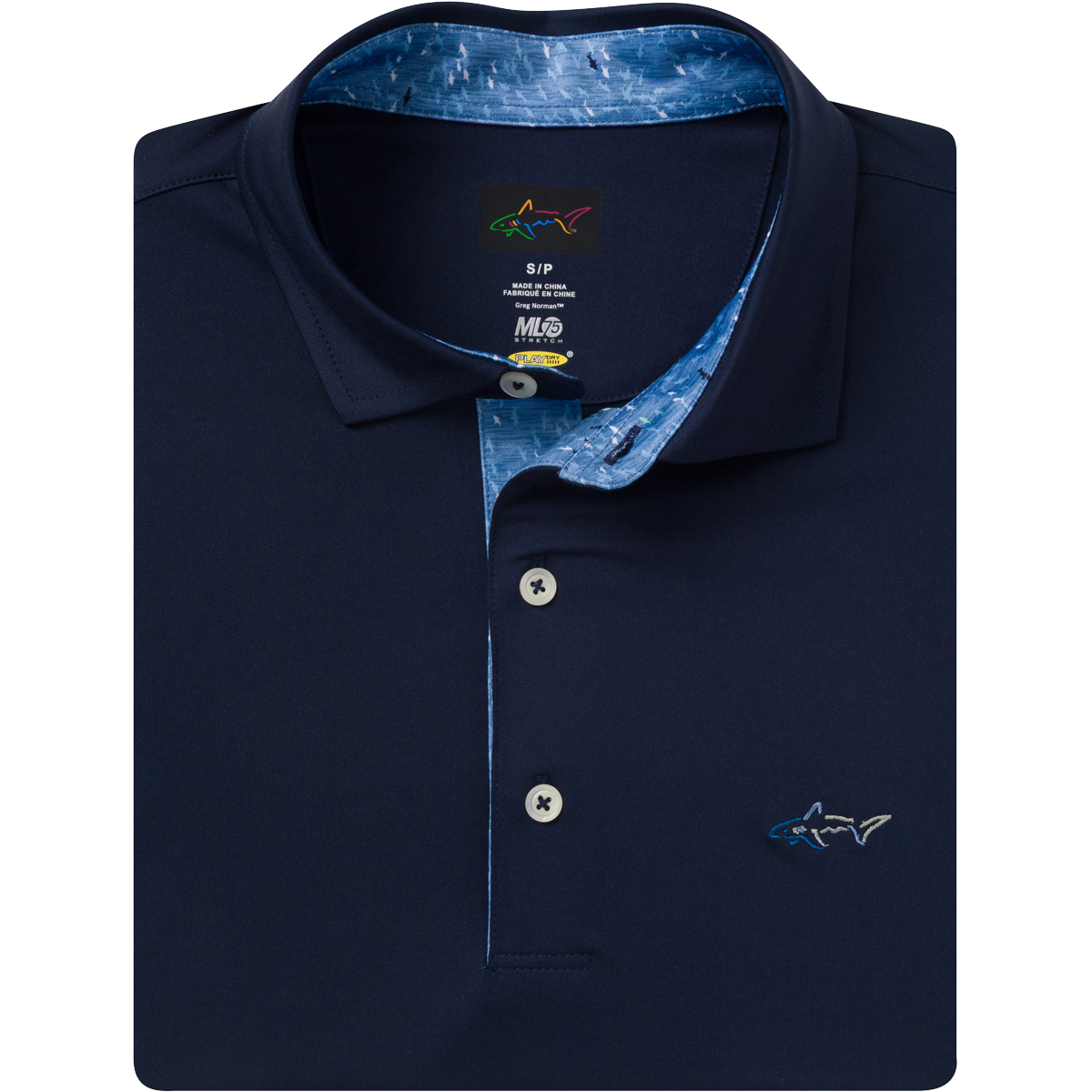 endlessmade poloシャツ ML75 Palm Tile Embossed Polo - Greg Norman Collection