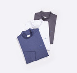 Lifestyle lay down of mock necks