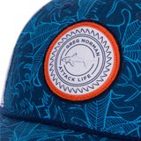 TROPICAL BLUE/WHITE